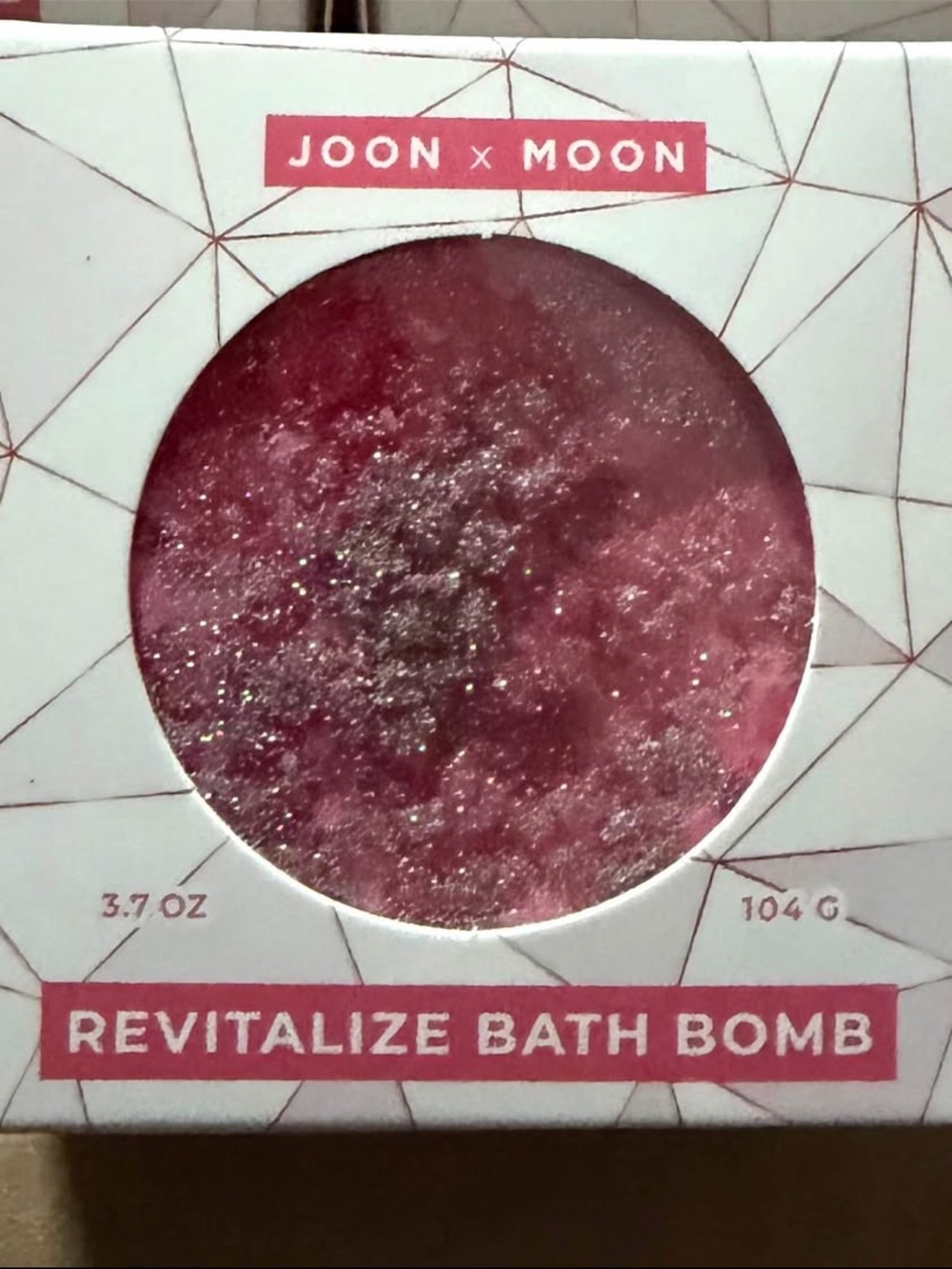 June x Moon Pink Revitalize Geode Bath Bomb